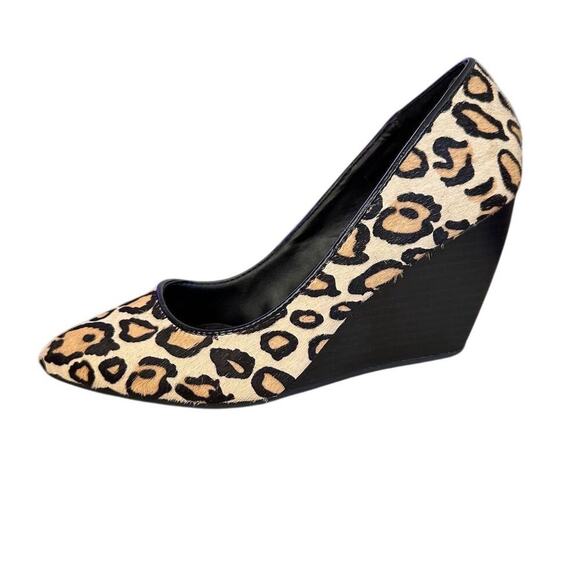 Kenneth Cole Reaction Women's Leopard Print Wedge Heels Multicolor size 6 - Picture 4 of 10